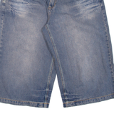 NO NAME Mens Pedal Pushers Shorts Blue M W32