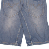 NO NAME Mens Pedal Pushers Shorts Blue M W32