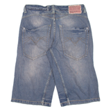 NO NAME Mens Pedal Pushers Shorts Blue M W32