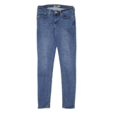 LEVI'S 711 Womens Jeans Blue Slim Skinny Stone Wash W28 L32