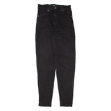 LEVI'S High Waisted Womens Jeans Black Regular Mom W24 L29