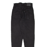 LEVI'S High Waisted Womens Jeans Black Regular Mom W24 L29