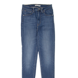 LEVI'S Mile High Womens Jeans Blue Slim Skinny Stone Wash W24 L32