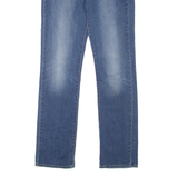 LEVI'S Womens Jeans Blue Regular Straight Stone Wash W28 L32