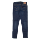LEVI'S 710 Womens Jeans Blue Slim Skinny Stone Wash W28 L27