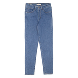 LEVI'S 721 High Rise BIG E Womens Jeans Blue Slim Skinny W27 L26