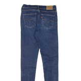 LEVI'S 720 High Rise BIG E Womens Jeans Blue Slim Skinny Stone Wash W27 L32