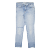 LEVI'S 711 Distressed Womens Jeans Blue Slim Skinny Stone Wash W27 L27