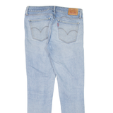 LEVI'S 711 Distressed Womens Jeans Blue Slim Skinny Stone Wash W27 L27