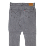 LEVI'S 501S Jeans Womens Grey Skinny Straight W31 L28