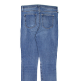 GAP High Rise Distressed Womens Jeans Blue Slim Skinny W30 L30
