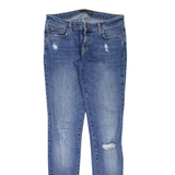 GUESS Distressed Womens Jeans Blue Slim Skinny W28 L32