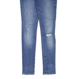GUESS Distressed Womens Jeans Blue Slim Skinny W28 L32