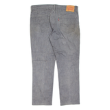 LEVI'S 511 Jeans Mens Grey Slim Straight Stone Wash W36 L30