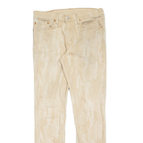 LEVI'S 511 Jeans Camouflage Mens Beige Slim Straight W31 L32