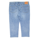 LEVI'S 502 Jeans Mens Blue Regular Tapered Stone Wash W38 L24