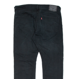 LEVI'S 513 Jeans Mens Black Slim Straight W36 L30