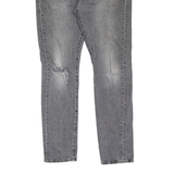 LEVI'S 510 BIG E Jeans Distressed Mens Grey Slim Skinny Charcoal Wash W34 L32