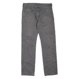 LEVI'S 513 Jeans Mens Grey Slim Straight W34 L34