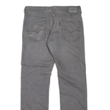 LEVI'S 513 Jeans Mens Grey Slim Straight W34 L34