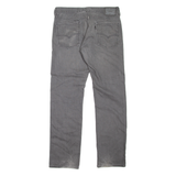 LEVI'S 513 Jeans Mens Grey Slim Straight W34 L34