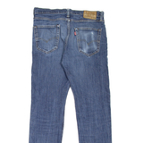 LEVI'S 502 Jeans BIG E Mens Blue Regular Tapered Stone Wash W34 L34