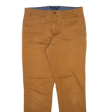 TOMMY HILFIGER Mens Trousers Brown Slim Straight W32 L32