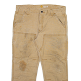 CARHARTT Mens Trousers Beige Relaxed Straight W34 L24