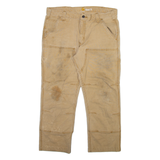 CARHARTT Mens Trousers Beige Relaxed Straight W34 L24