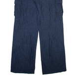 Mens Trousers Blue Relaxed Straight W39 L35