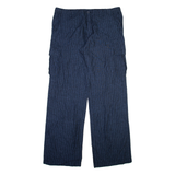 Mens Trousers Blue Relaxed Straight W39 L35