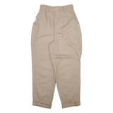 SYNONYME Womens Trousers Beige Relaxed Tapered Wool W25 L25