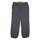 OCK Womens Trousers Grey Relaxed Tapered W33 L30