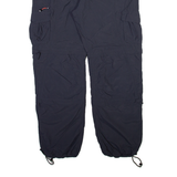 TEC WEAR Womens Trousers Grey Relaxed Tapered W32 L30