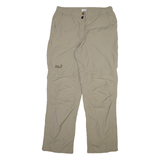 JACK WOLFSKIN Detachable Legs Womens Trousers Beige Relaxed Straight W32 L32