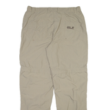 JACK WOLFSKIN Detachable Legs Womens Trousers Beige Relaxed Straight W32 L32