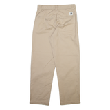 CARHARTT Mens Trousers Cream Regular Straight W30 L28