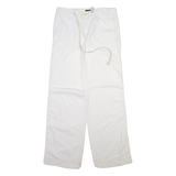 MNG Womens Trousers White Regular Wide-Leg W29 L31