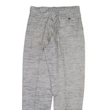 Mens Trousers Grey Relaxed Tapered Viscose W30 L32