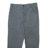 Mens Trousers Grey Regular Straight W36 L29