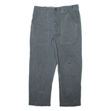 Mens Trousers Grey Regular Straight W36 L29