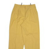Womens Trousers Yellow Relaxed Straight Wool W27 L28