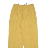 Womens Trousers Yellow Relaxed Straight Wool W27 L28