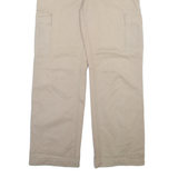 SERGIO VITTI Cargo Mens Trousers Beige Regular Straight W35 L32
