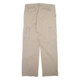 SERGIO VITTI Cargo Mens Trousers Beige Regular Straight W35 L32