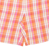 LANDS END Womens Casual Shorts Pink Check UK 14 W33