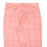 SLAZENGER Womens Casual Shorts Pink Check UK 12 W32