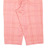 SLAZENGER Womens Casual Shorts Pink Check UK 12 W32