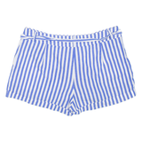 GUESS Womens Casual Shorts Blue Striped M W32