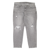 LEVI'S 531 Distressed Mens Jeans Grey Slim Tapered Stone Wash W36 L30